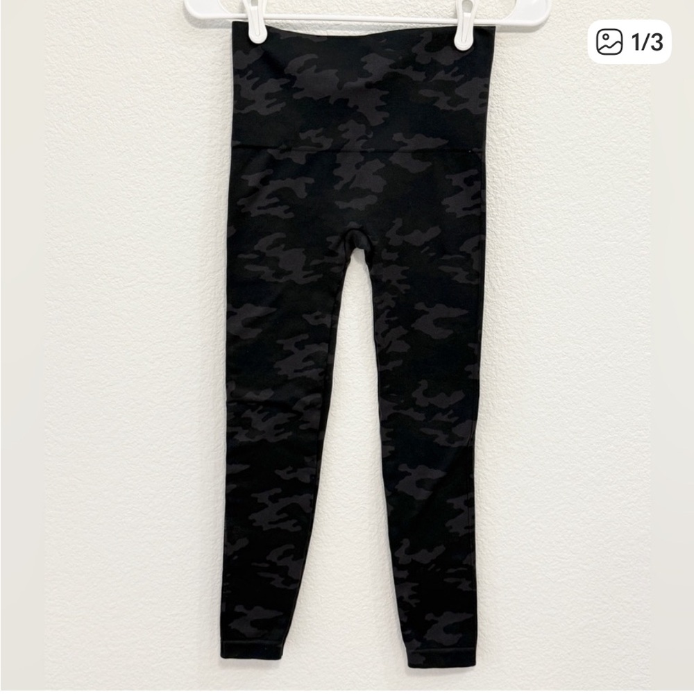 COPY - Spanx Black Camo full length high rise size S